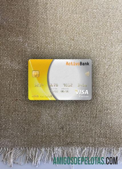 Cartão Portugal Activobank Visa Electron Photolook Frente exemplo real